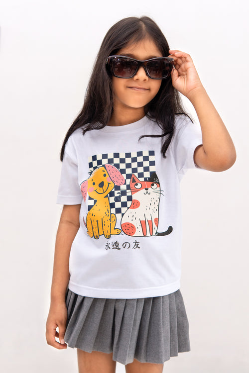 Friends Forever - Oderel © print Short sleeve round neck T-shirt